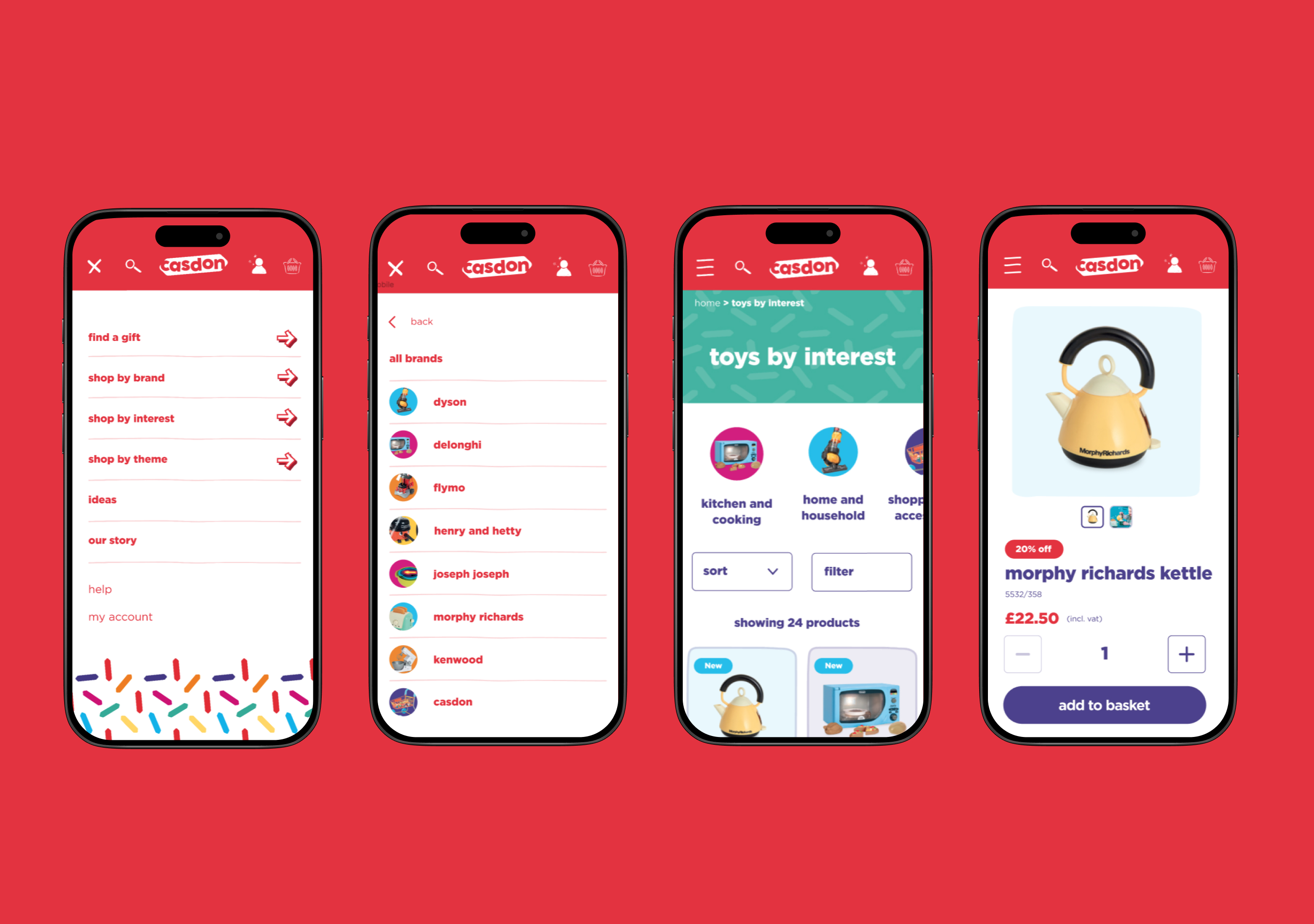 Casdon Toys website screen, position 1 — placeholder, real image needed