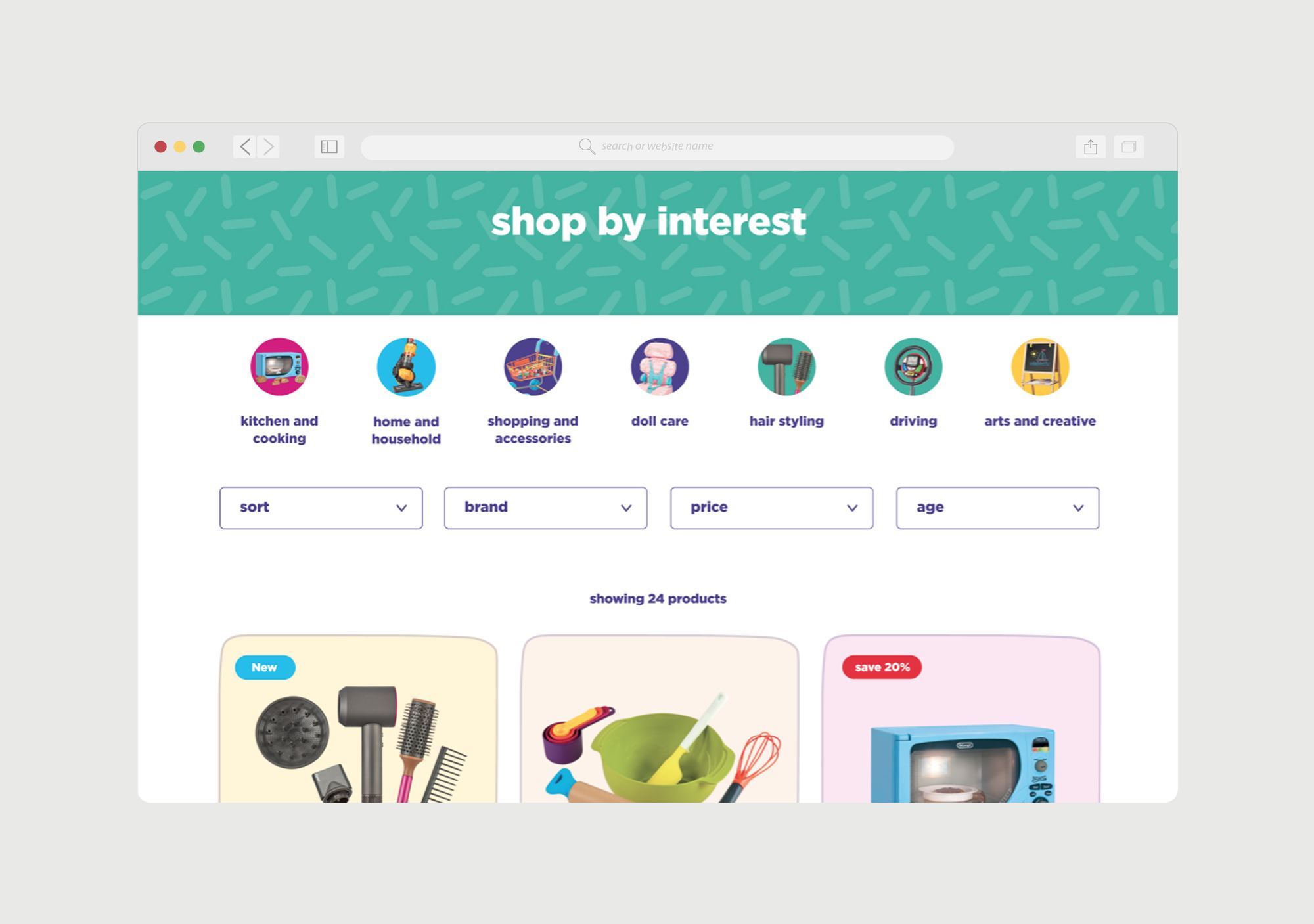 Casdon Toys shop by interest category page