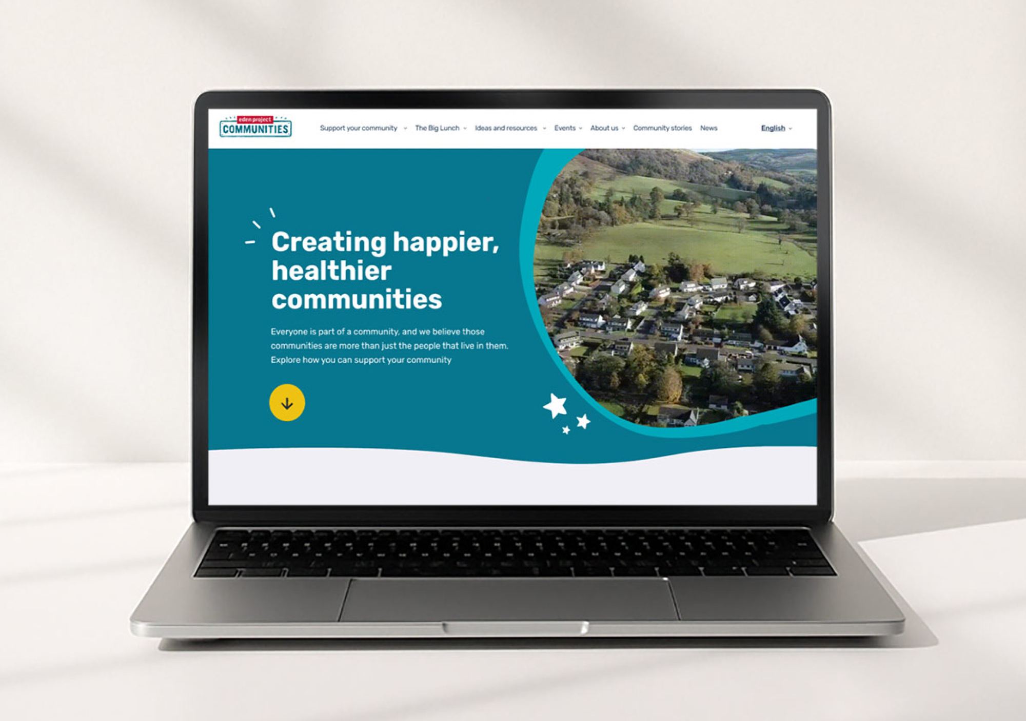 Eden Project Communities website screen, position 1 — placeholder, real image needed